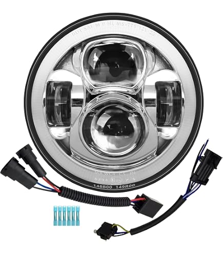 Amazon | XPCTD 7インチ オートバイ LED ヘッドライト 4.5インチ